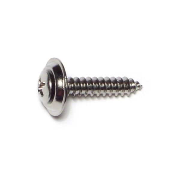 Midwest Fastener Sheet Metal Screw, #10 x 1 in, Chrometint Steel Oval Head Phillips Drive, 15 PK 64071 - main